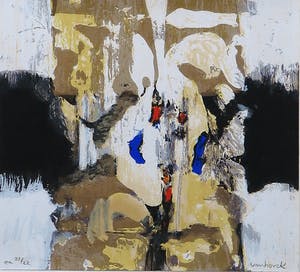 Hans Vanhorck - Zeefdruk, Zonder titel - Ingelijst kopen? Bied vanaf 1!