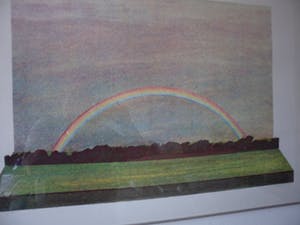 Doris Groeneveld - Zeefdruk, Titel, "Regenboog". kopen? Bied vanaf 15!
