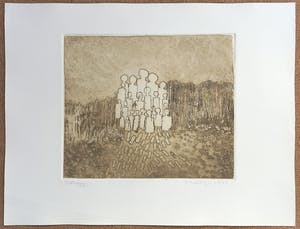 Jan Montyn - Exodus, Radierung / Aquatinta kopen? Bied vanaf 115!