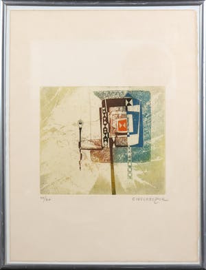 Adolphe Cieslarczyk - Kleurenets, Zonder titel kopen? Bied vanaf 1!