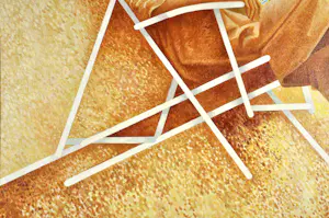 Aat Verhoog - PM – "Contre-jour" Tegenlicht, Olie op doek, Gesigneerd, 100x100 cm, 1978 kopen? Bied vanaf 490!