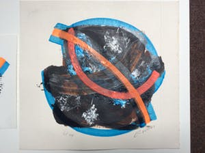 Jack Vissers - U 17 en U 44 - acryl op geschept papier kopen? Bied vanaf 10!