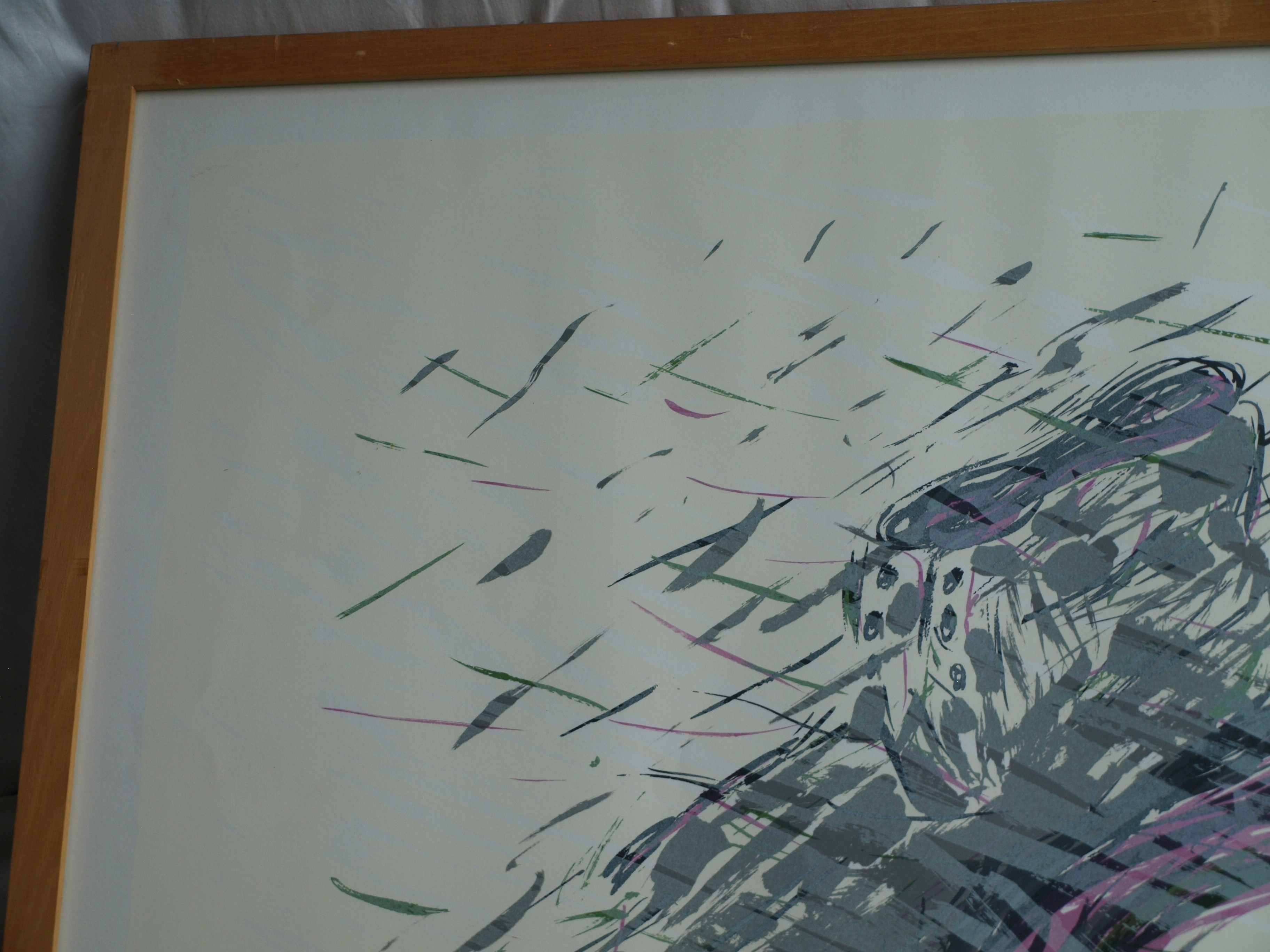 Frank Daalder - Zeefdruk , Schoen onder water – gesigneerd & ingelijst - 1977  kopen? Bied vanaf 1!