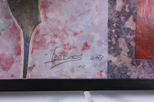 Mark Verdoes - Gemengde technieken op board, Zonder titel - Ingelijst kopen? Bied vanaf 60!