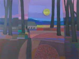 Ton Schulten - Zeefdruk, Maanlandschap - Ingelijst (Groot) kopen? Bied vanaf 1!