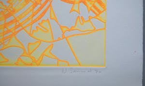 Hector Saunier - gesigneerde ets- Contemplado kopen? Bied vanaf 55!