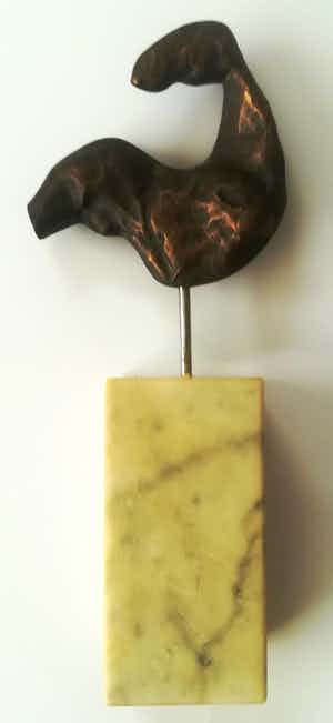 Brons (Onbekend) - Bronzen sculptuur verkocht voor € 50!