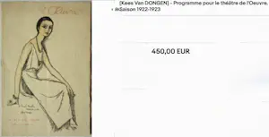 Kees van Dongen - L'oeuvre,lithografie cover , inclusief boekje, 1923 kopen? Bied vanaf 150!