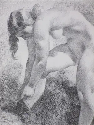 Jos Rovers - Voorovergebogen model - Litho kopen? Bied vanaf 1!