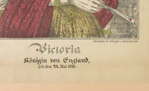Niet of onleesbaar gesigneerd - Litho ca. 1850, Victoria (uitgever: Oehmigke & Riemschneider te Neu Rappin) kopen? Bied vanaf 1!