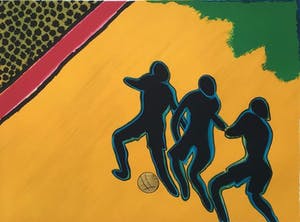 Corneille - Euro 2000 - Litho met bladgoud - ea exemplaar kopen? Bied vanaf 175!