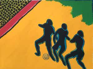 Corneille - Euro 2000 - Litho met bladgoud - ea exemplaar verkocht voor € 175!