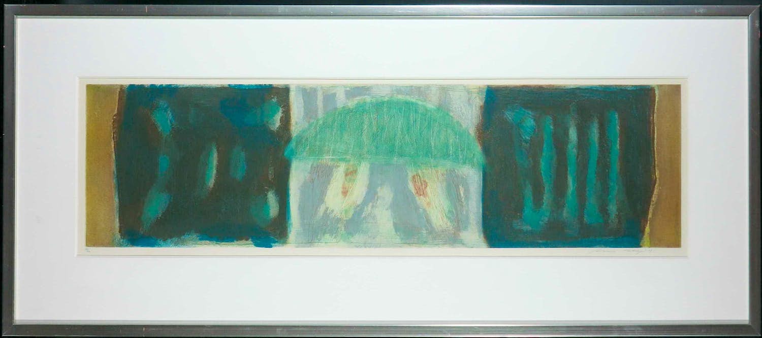 Kees Slegt - Kleurenets, Zonder titel - Ingelijst kopen? Bied vanaf 50!