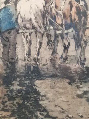 AcheterFerdinand Luigini - Boer met twee paarden? Enchérissez de 50!