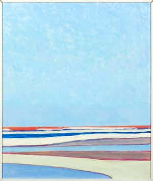 Paul Overhaus - Olieverf op gips, Zeegezicht - Ingelijst verkocht voor € 70!