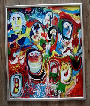 Finn Pedersen - Olieverf op doek: The observer - 2000 kopen? Bied vanaf 1395!