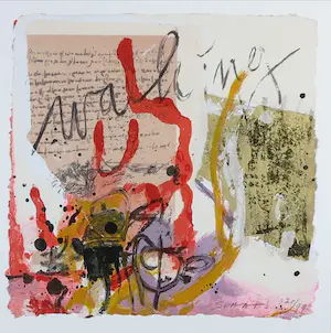 Miriam Slaats - Zeefdruk, Walking - Ingelijst kopen? Bied vanaf 50!