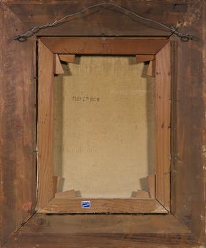 Niet of onleesbaar gesigneerd - Olieverf op doek, Kerinterieur - Ingelijst kopen? Bied vanaf 1!