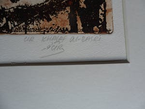 Niet of onleesbaar gesigneerd - Ets, titel : "Herinnering I kopen? Bied vanaf 1!