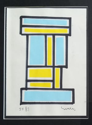 Siep van den Berg - Collage op papier kopen? Bied vanaf 125!