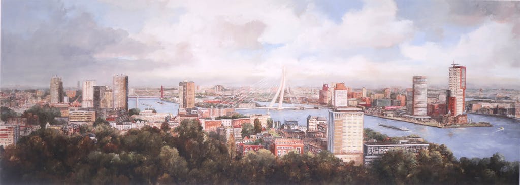 Anna Doedijns - Anna Doedijns: Giclee, Rotterdam Sunset kopen? Bied vanaf 1!