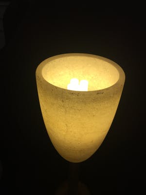 A. Pegasan - Prachtige zware alabast lamp kopen? Bied vanaf 50!