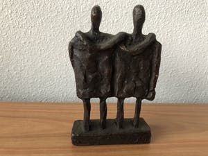 Jos Gielen - Massief bronzen beeld "VRIENDEN " kopen? Bied vanaf 65!