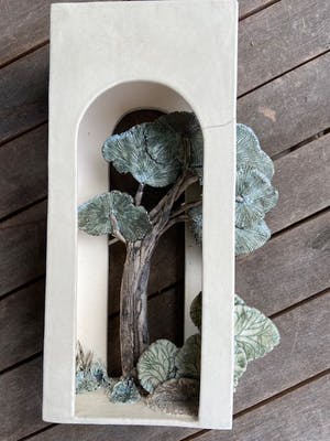 Margreet de Vries - kijkdoos met landschap kopen? Bied vanaf 50!