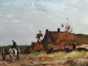 Adrianus Johannes Groenewegen - Boer op ossenkar bij boerderij kopen? Bied vanaf 425!