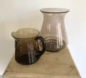 Glasblazerij Leerdam - 1 vaas en 1 karaf. verkocht voor € 1!