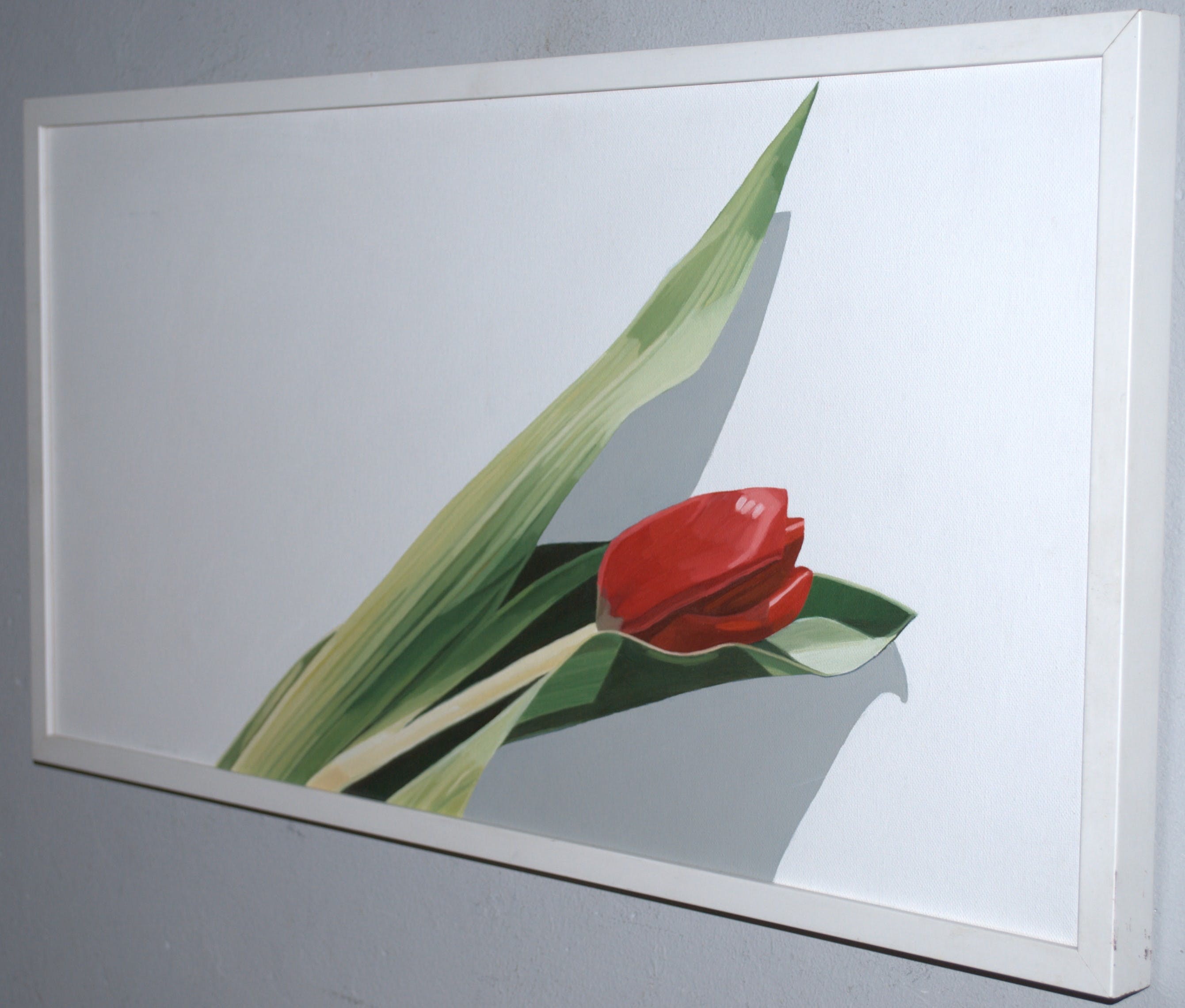 Niet of onleesbaar gesigneerd - olieverf op doek - liggende tulp 2005 kopen? Bied vanaf 1!