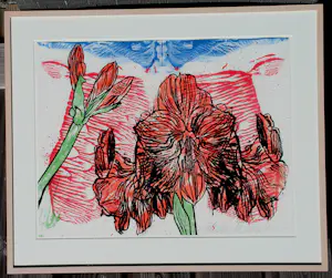 Erik Andriesse - Ingelijste litho; Amaryllis kopen? Bied vanaf 499!