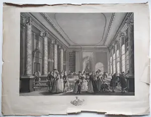 Reinier Vinkeles - Amsterdam. Gehoorzaal in Felix Meritis. 1794 kopen? Bied vanaf 28!