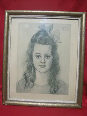 Jan Toorop - Portret van Marietje Hendrika Otterloo. kopen? Bied vanaf 35!