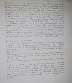 Cees Bantzinger - Lezende brunette aan een tafeltje - mooi ingelijst - & 2 boeken (1x gesigneerd!) kopen? Bied vanaf 150!