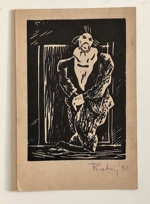 Herman Bieling - Vier houtsneden kopen? Bied vanaf 40!