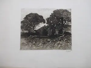 Willem de Zwart - Boerderij in Dekkersduin - Ets kopen? Bied vanaf 45!