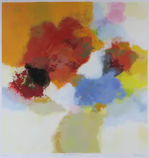 Eelco Maan - Zeefdruk, The flowered room - Ingelijst kopen? Bied vanaf 80!