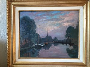 Hendrik Jan Wolter - Gezicht op vaart met boten kopen? Bied vanaf 200!