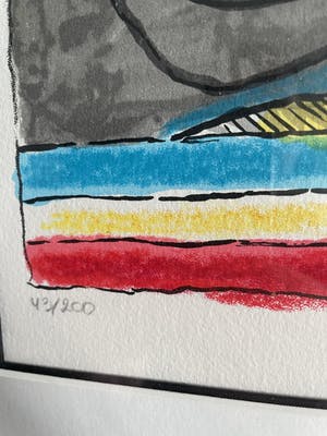 Corneille - Mooi ingelijste zeefdruk kopen? Bied vanaf 175!
