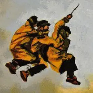 Hans Leyerzapf - Ingelijste zeefdruk: De gelukkige terugkeer kopen? Bied vanaf 199!