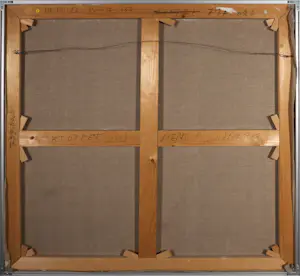 Mark Polee - Acryl op doek, Ruit compositie - Ingelijst (Groot) kopen? Bied vanaf 1!