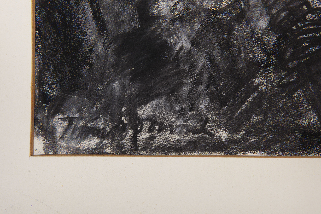 Tini van Doornik - Bal bij Brajui - Krijt op papier - gesigneerd l.o. - BKR Amsterdam, 1975 kopen? Bied vanaf 10!