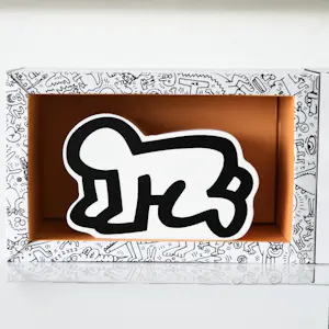 Keith Haring - Keith Haring spaarpot 'Radiant Baby' in originele kartonnen verpakking kopen? Bied vanaf 35!