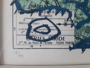 Pierre Alechinsky - Paris, Arrondissement 3 - ingelijste litho - 1983 - oplage 99 kopen? Bied vanaf 600!