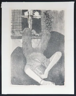Frans Duin - Litho, Open raam kopen? Bied vanaf 1!