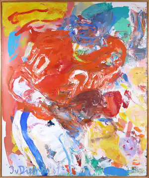 Jan van Diemen - Olieverf op doek, American Football - Ingelijst verkocht voor € 500!
