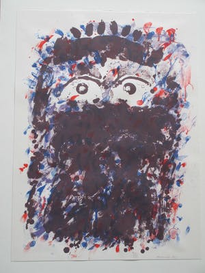 Jef Diederen - Hoofd - Zeefdruk 1993 kopen? Bied vanaf 1!