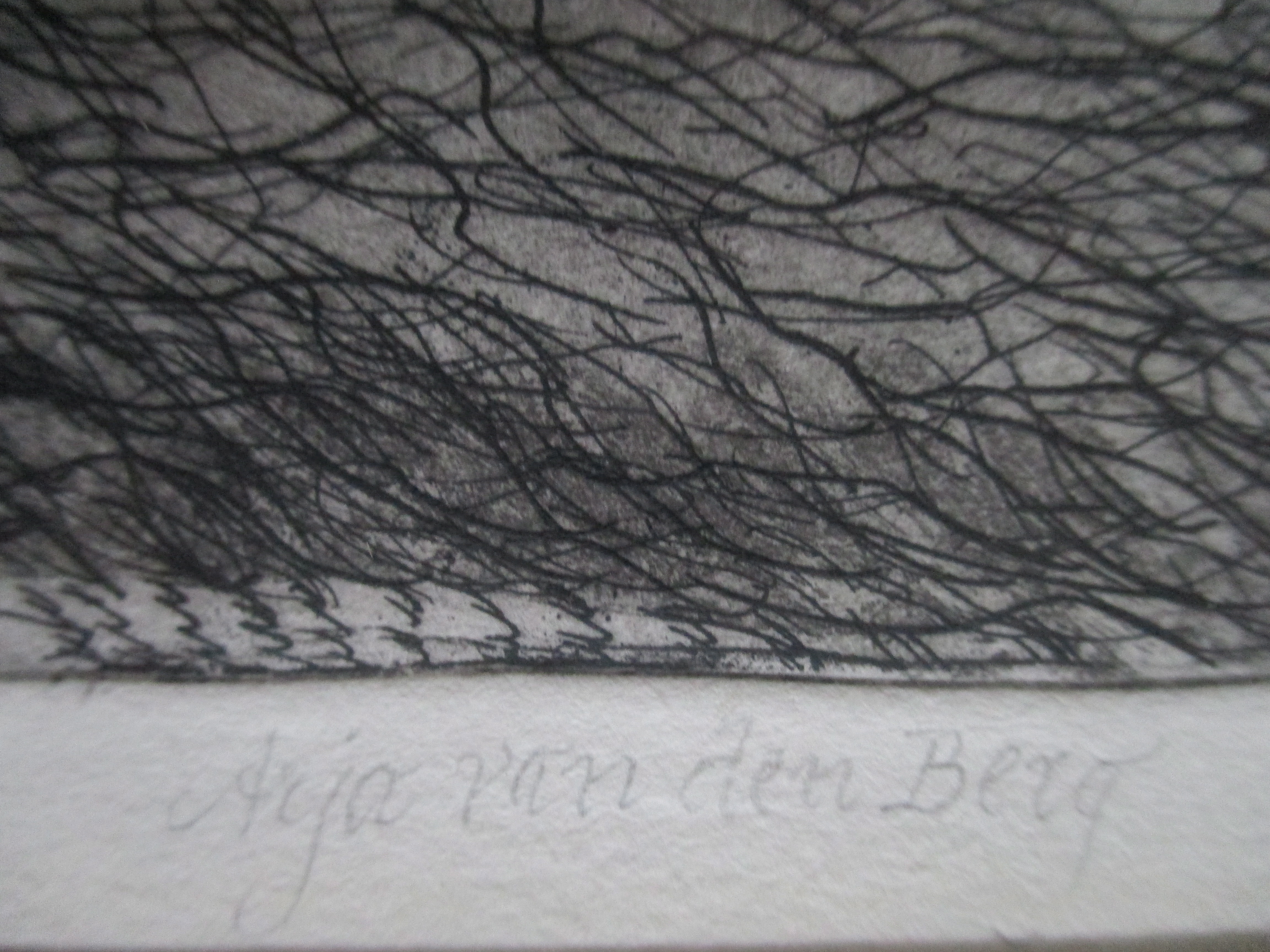 Arja van den Berg - Ingelijste ets kleine oplage kopen? Bied vanaf 40!