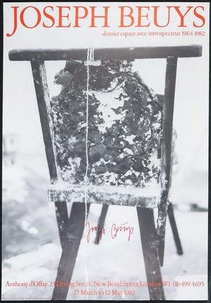 Joseph Beuys - Gesigneerd affiche, Tentoonsteling Anthony d'Offay kopen? Bied vanaf 1!